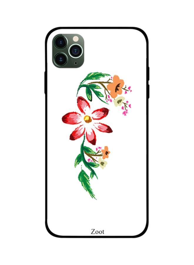 Floral Green Red Printed Back Cover for Apple iPhone 11 Pro Max