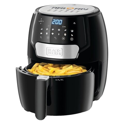 Black + Decker Digital Air Fryer, 3.7 Liters, 1500 Watt, Black- AF4037-B5