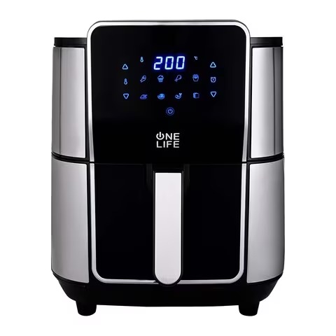 One Life Digital Air Fryer, 7 Liters, 1800W, Black - HAF720BP