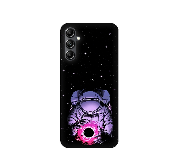 Astronaut Magic Silicone Printed Back Cover For Samsung A14