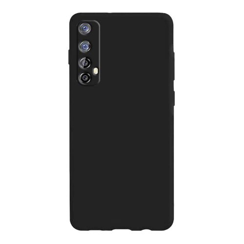 StraTG Silicon Back Cover for Realme 7 - Black