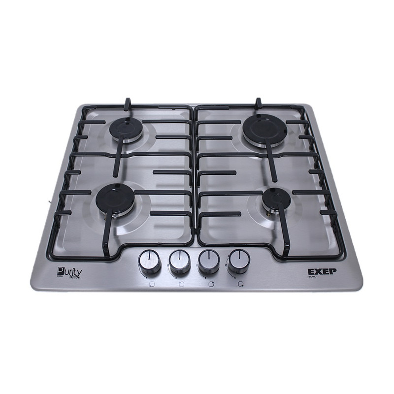 Purity Gas Built-in Hob, 60cm, 4 Burners, Grey - HPT604S