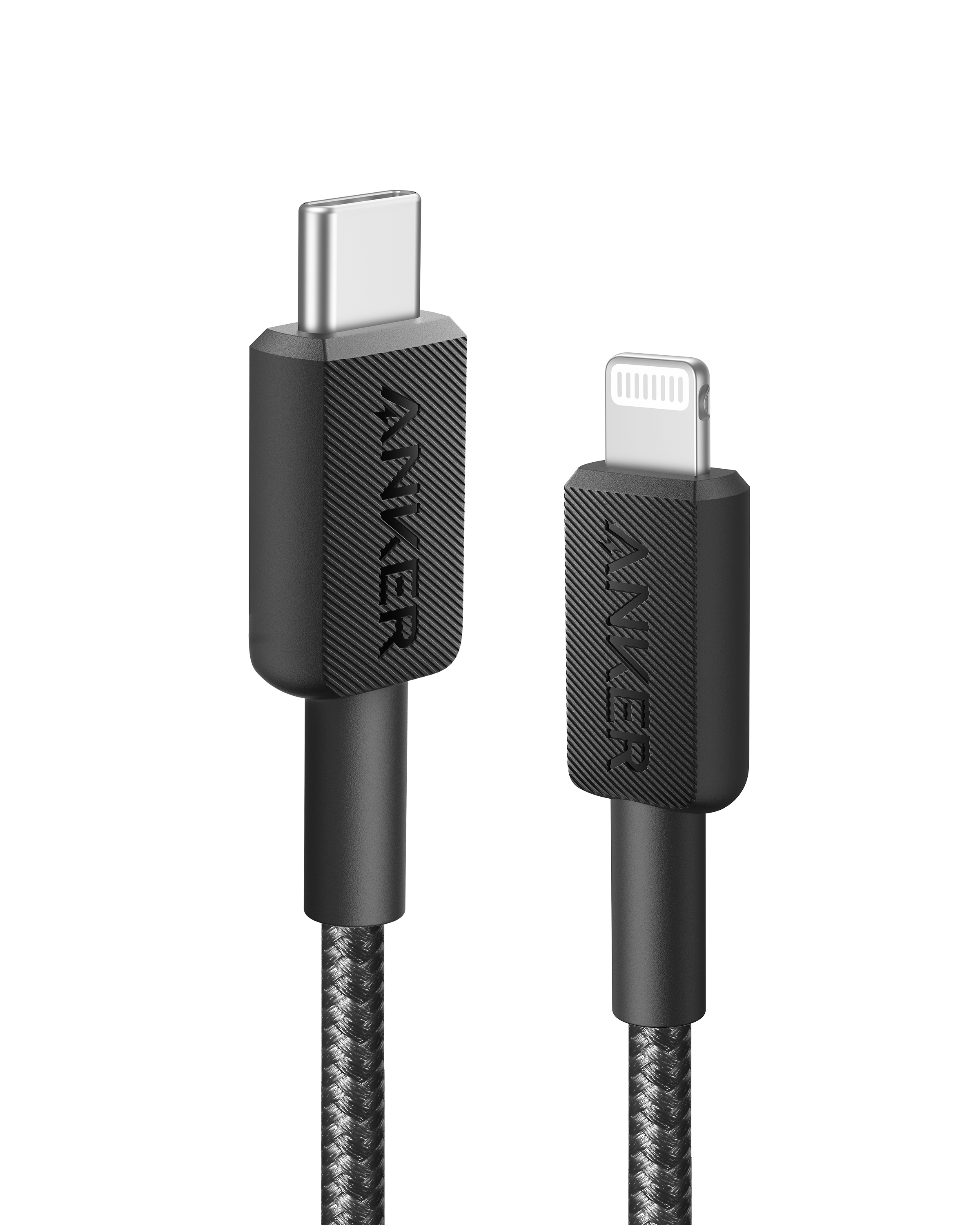 Anker 322 USB Type-C to Lightning Cable, 3 Feet, Black - A81B5H11