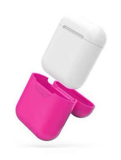 Silicone Case for Apple AirPods- Hot Pink