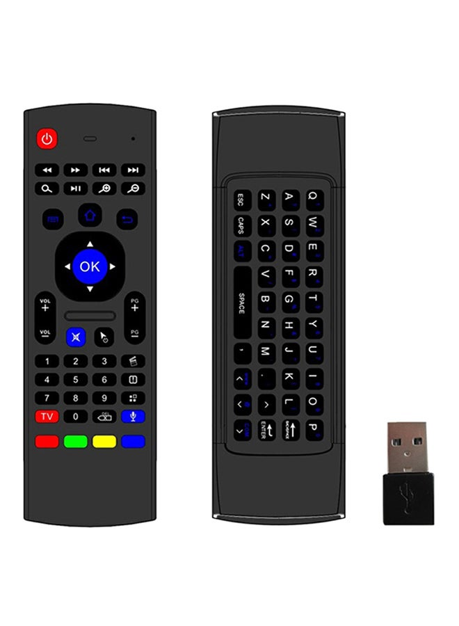 Remote Control with Wireless Keyboard  for  XBMC Android TV Box, Black - ZHL329