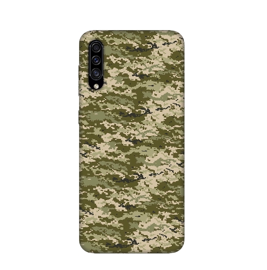 Silicone Army Fabric Pattern Back Cover For Samsung A30s