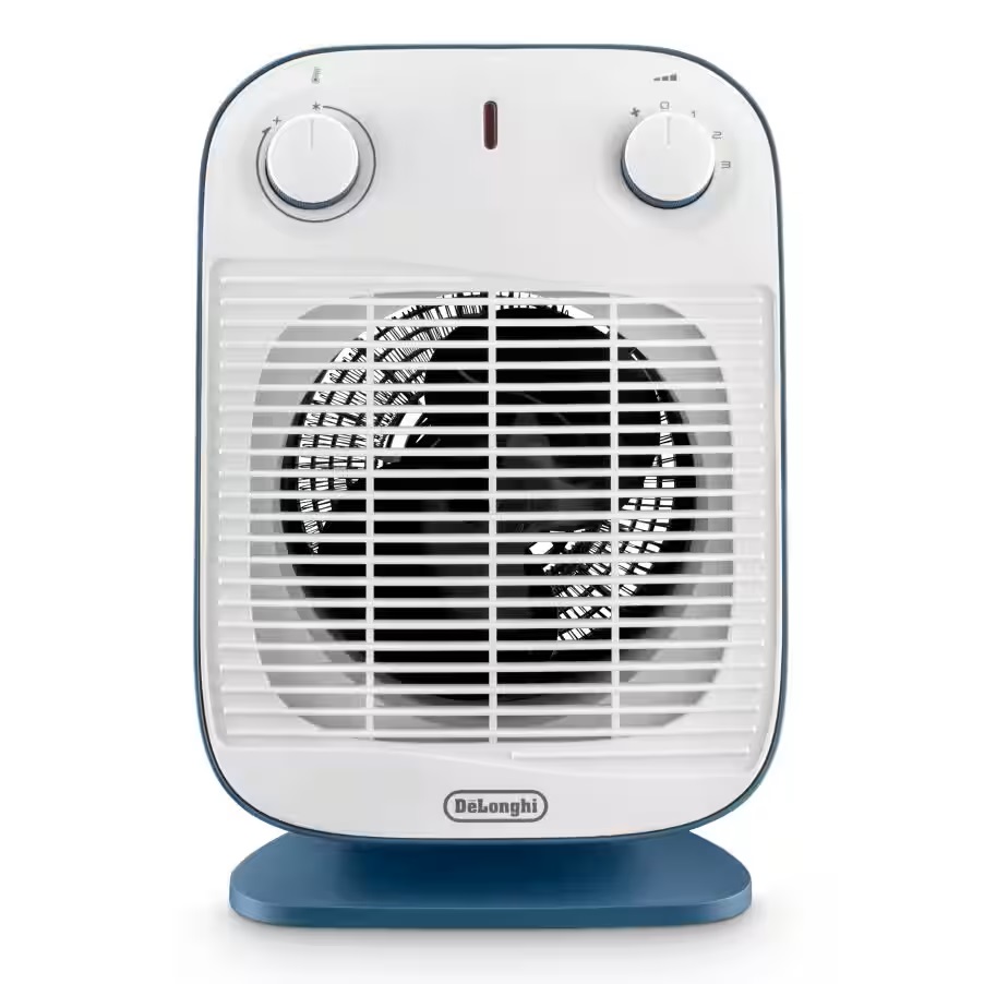 Delonghi Electric Fan Heater, 2000 Watts, Blue and White - HFS50B20-AV