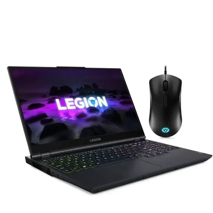 Lenovo Legion 5 Laptop, AMD Ryzen7 5800H, 15.6 Inch FHD, 1TB SSD, 16GB RAM, NVIDIA GeForce RTX 3070 Graphics 8GB, Dos, with Gaming Mouse - Phantom Blue