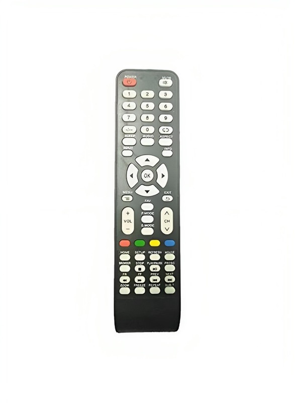 Stratg Remote Control for Unionaire and Union Tech TVs, Black