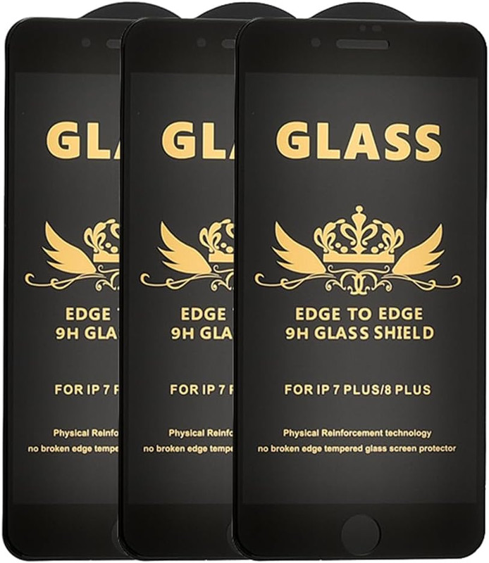 G-Power 3 Pack Glass Screen Protector for Apple iPhone 7 Plus