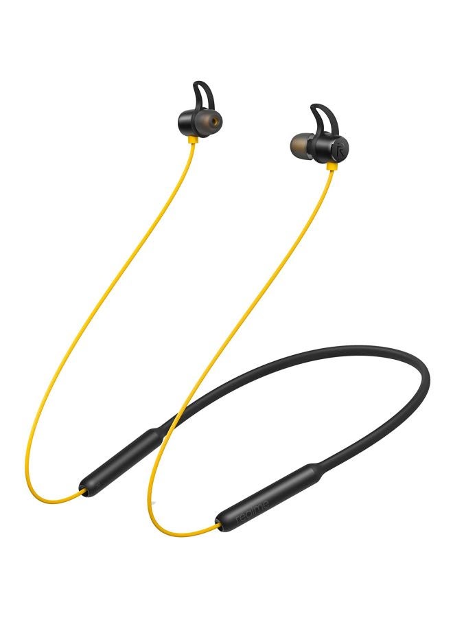 Realme Wireless In-Ear Earphones with Built-in Microphone, Black and Yellow - RMA108