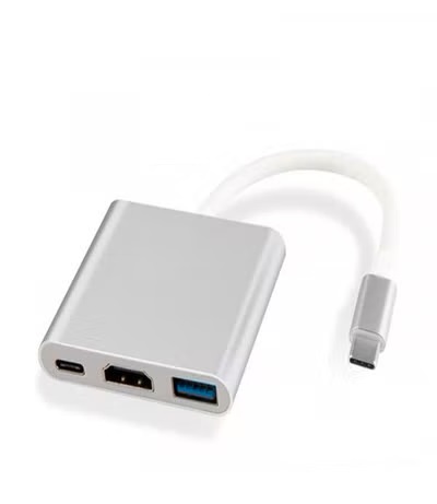 محول من USB فئة C إلى HDMI لماك بوك - فضي