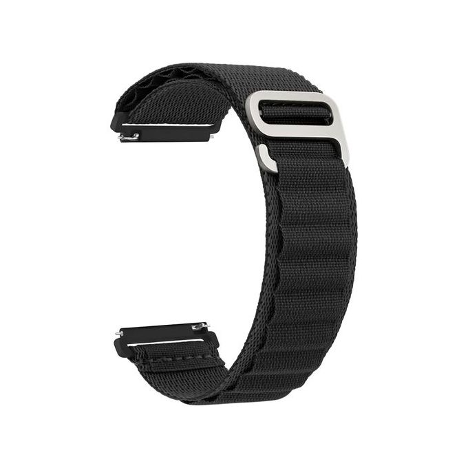Nylon Smart Watch Strap for Huawei Watch GT Smart Watch, 46mm - Black