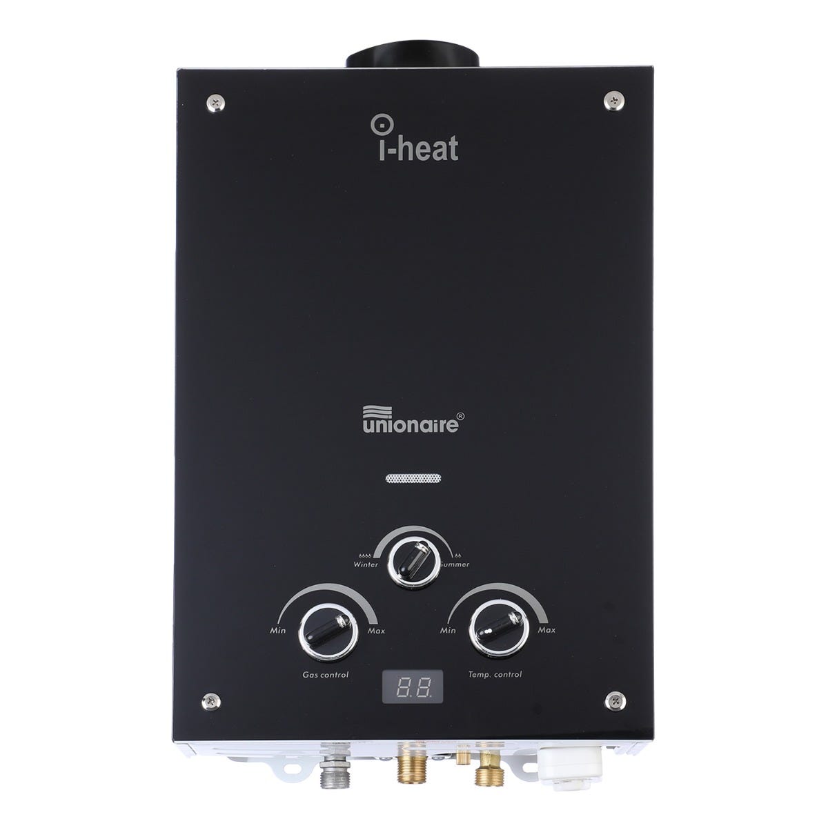 Unionaire i-Heat Gas Digital Water Heater, 6 Liters, Black- UGH060D