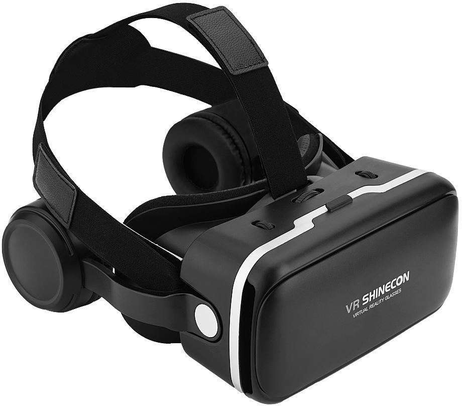نظارة الواقع الافتراضي 3D شاينكون مع سماعة رأس - اسود