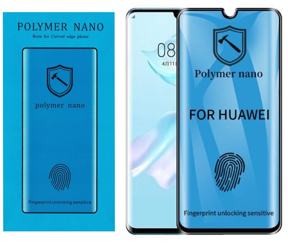 2.5D Screen Protector for Huawei P30 Pro - Transparent with Black Frame