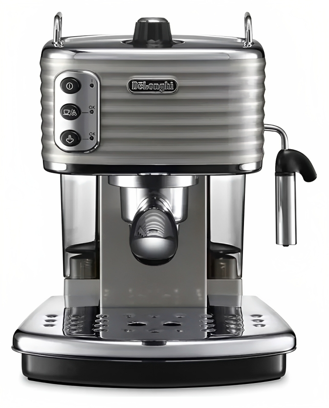 Delonghi Scultura ECZ 351.BG Espresso Machine, 1100W, 1.4 Liters, 15 Bar - Beige
