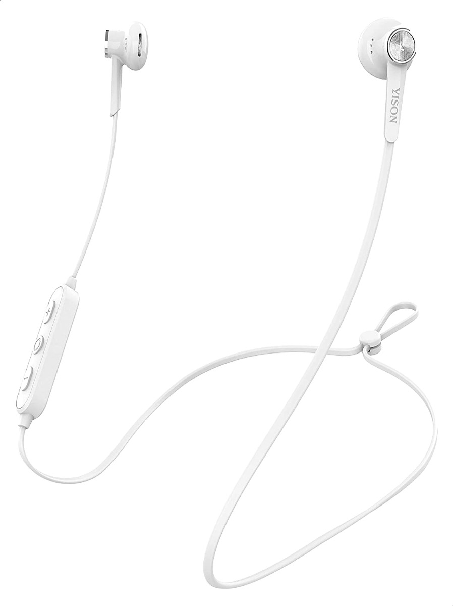 Yison Wireless Earphone with Microhone, InEar, White - E13