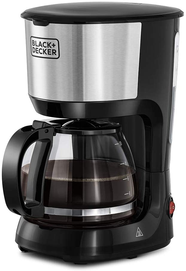 Black+Decker Coffee Maker, 750 Watt, Black Silver - DCM750S-B5