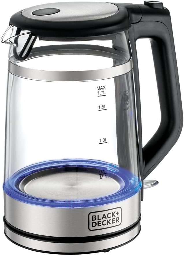 Black + Decker Electric Kettle, 1.7 Liters, 2200W, Multi color - GK220-B5