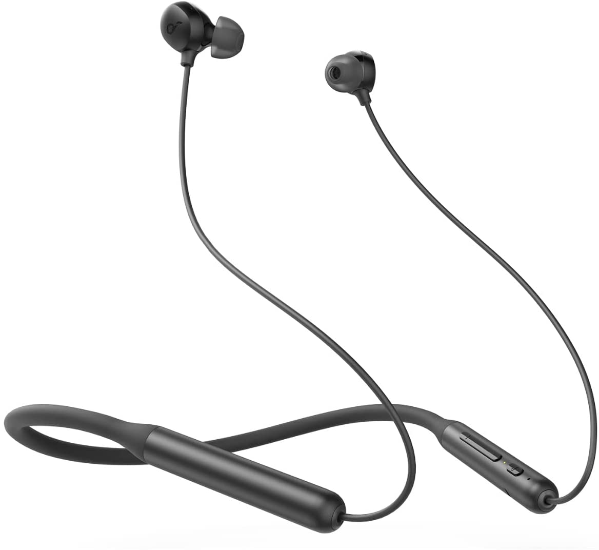 Anker Life U2i Wireless Neckband In-Ear Earphones with Built-in Microphone, Black - A3213H11
