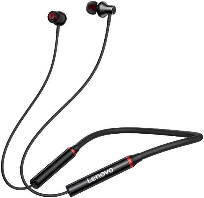 Lenovo In-Ear Wireless Earphone With Microphone, Black - HE05X