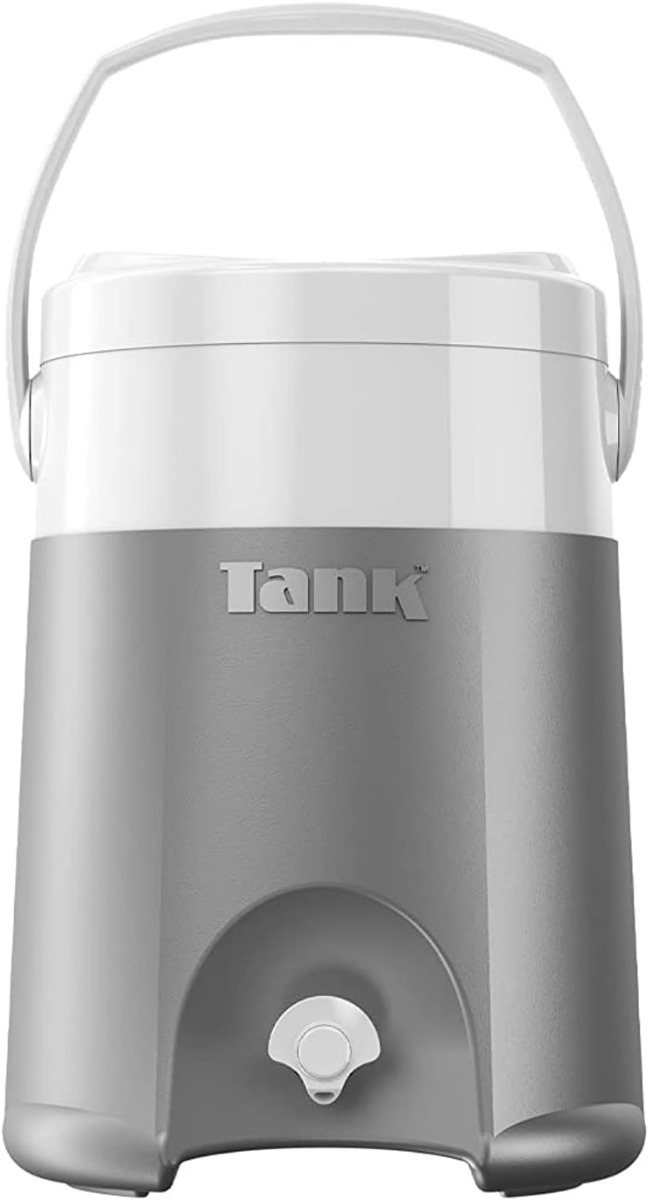 Tank Ice Box, 12 Liters - Metallic Silver