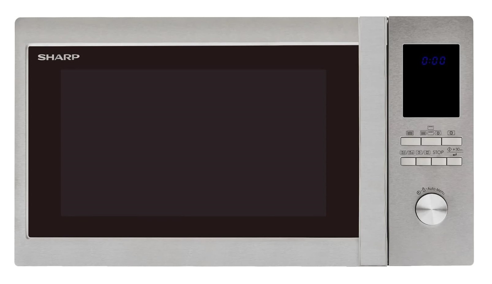 Sharp Microwave with Grill, 43 Liters, Silver and Black - R-78BT-ST