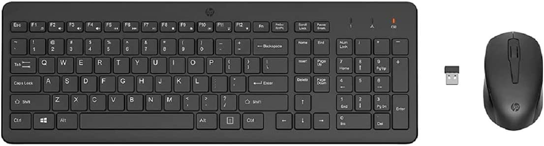 HP 330 Wireless Keyboard and Mouse Combo, Black - 2V9E6AA
