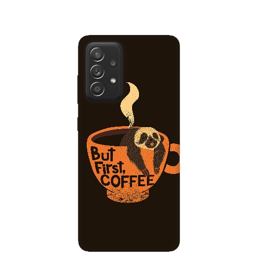 But First Coffee Silicone Printed Back Cover for Samsung Galaxy A13 4G