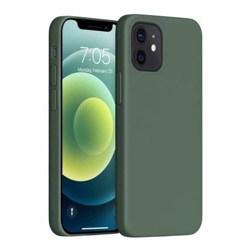 StraTG Silicon Back Cover for iPhone 12 Mini - Green