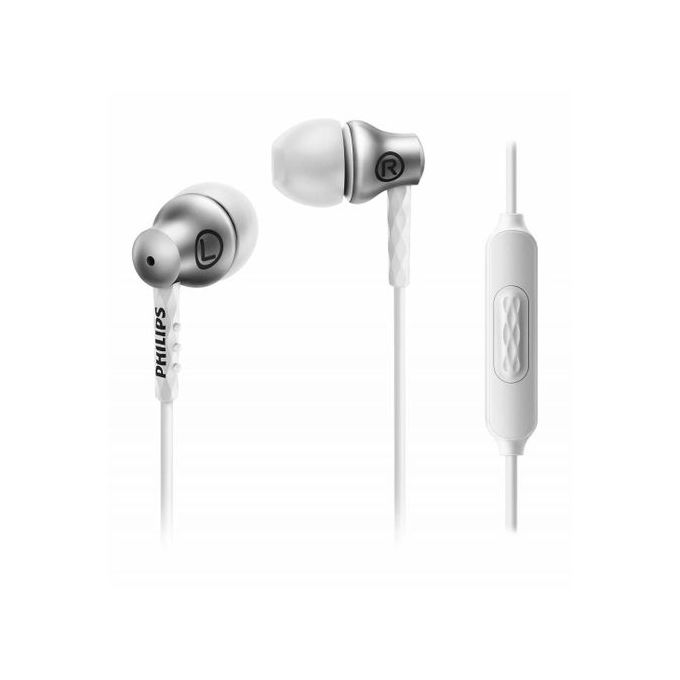Philips In-Ear Wired Earphones, Silver- SHE8105SL