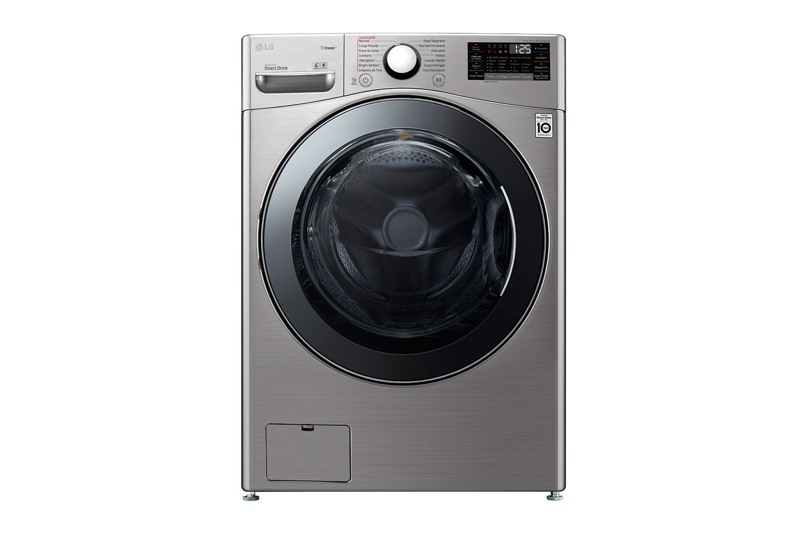 LG Front Load Automatic Washing Machine With Dryer, 20Kg, Inverter, Silver - F0L2CRV2TC