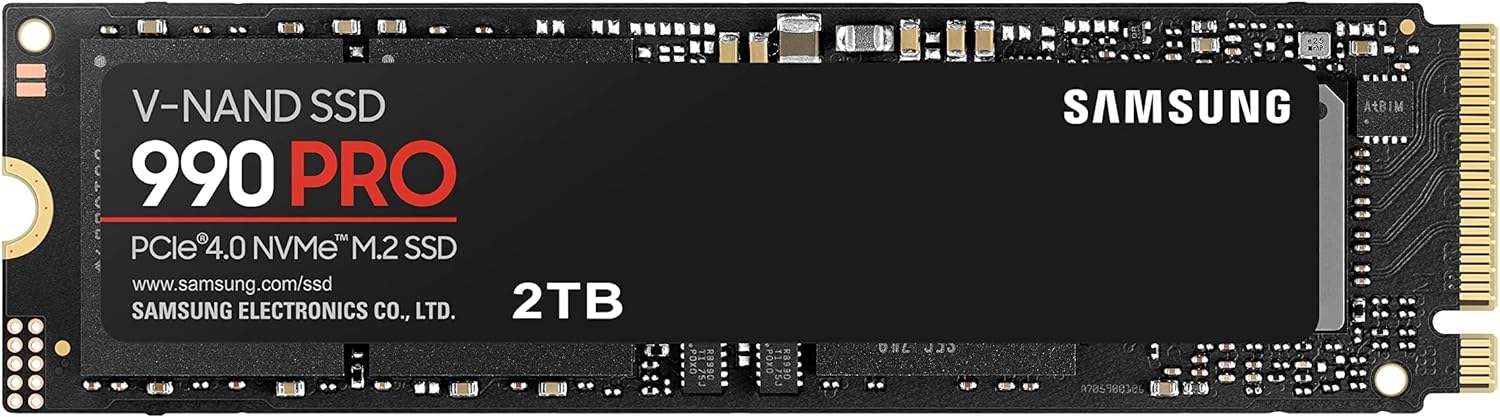 Samsung 990 PRO Series Internal Solid State Drive SSD, 2.5 Inch, 2TB, Black - ‎MZ-V9P2T0B-AM
