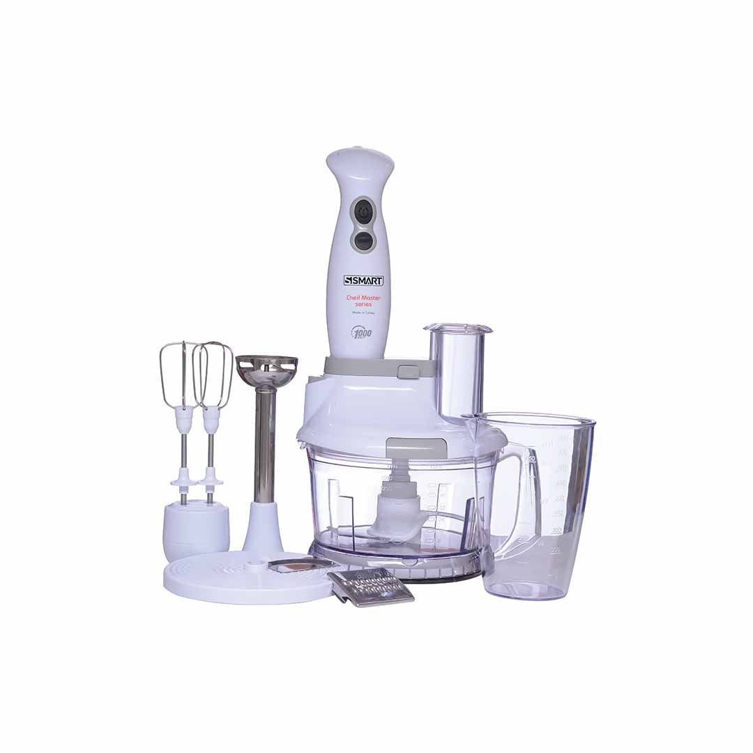 Smart Chief Master Series Food Processor, 1000 Watt, White - SHBS46T