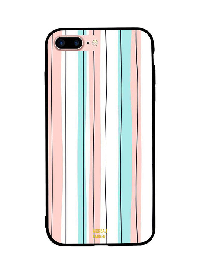 Pattern of Black Lines Printed Back Cover for Apple iPhone 8 Plus