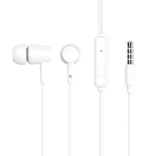 Celebrat Wired In Ear Earphones with Built-in Microphone, White - G13