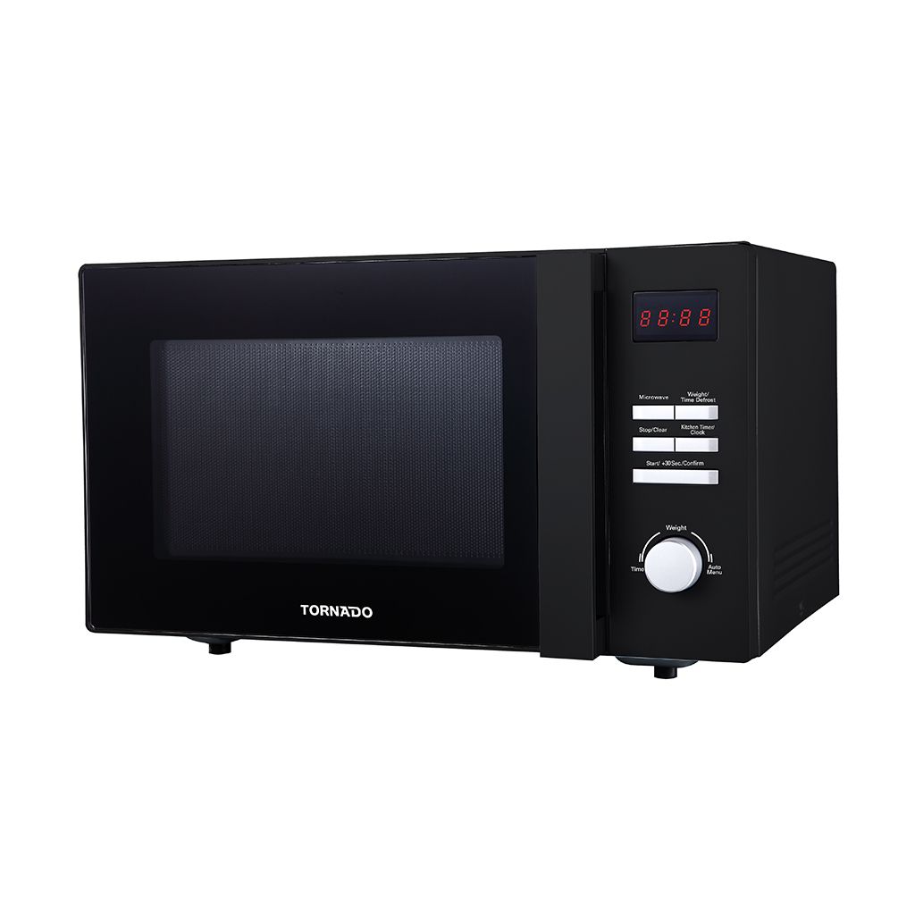 Tornado Solo Microwave, 25 Liter, 900 Watt, Black - TMD-25SE-BK