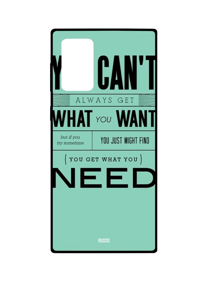 Russo You Can't Alawys Get What Yo Want Back Cover for Samsung Galaxy Note 20 Ultra
