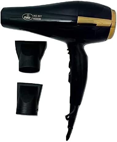 Max Hair Dryer, 4000W, Black - 801