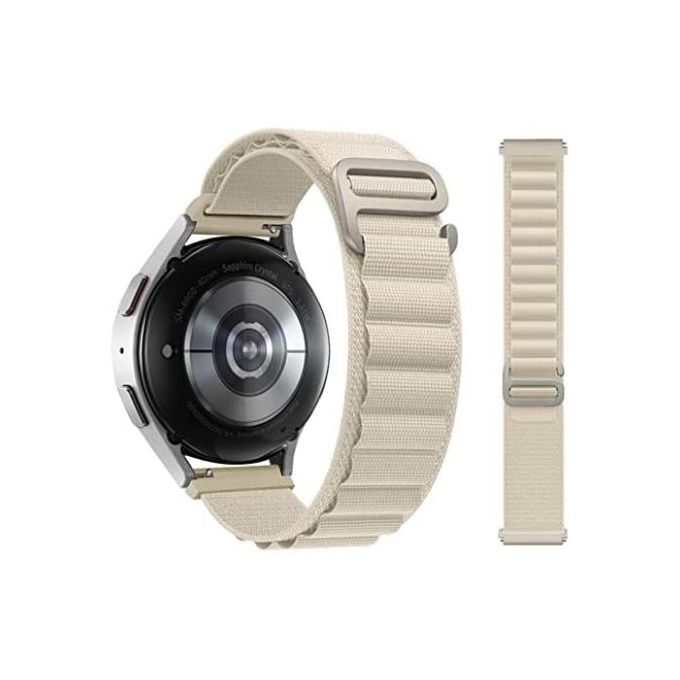 Nylon Smart Watch Strap for Oraimo Watch R OSW23N - Beige