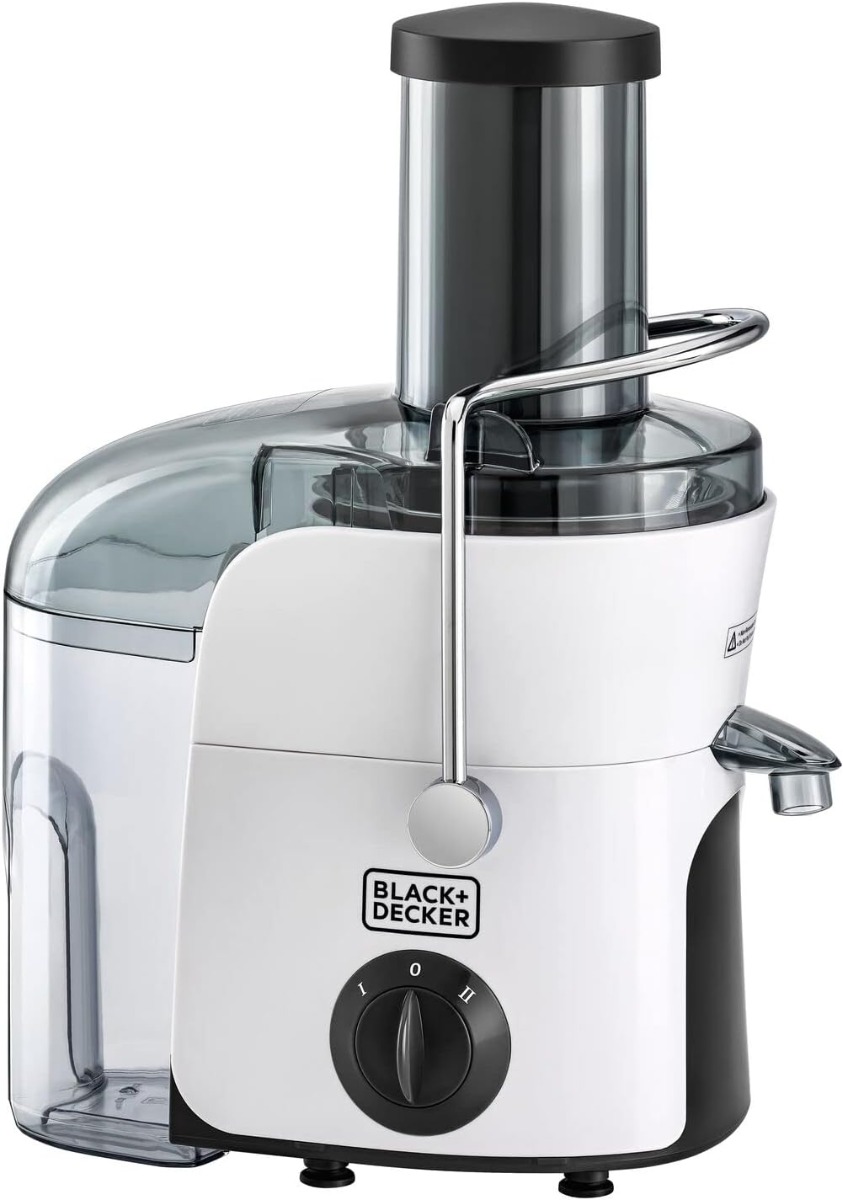 Black Decker Juice Extractor 800 Watt Black and White JE780 B5 Best price in Egypt B.TECH