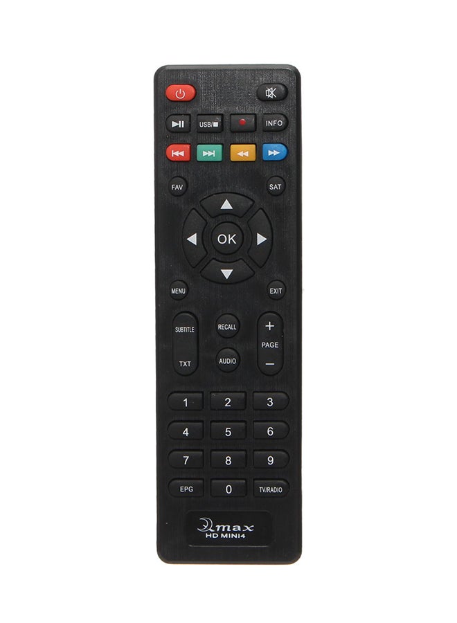 Remote Control for Qmax HD Mini 4 Receiver, Black - B336