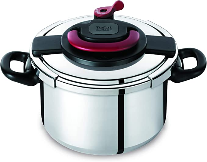 Tefal Clipso Minut Easy Pressure Cooker, 9 Liters, Stainless Steel - P4624966