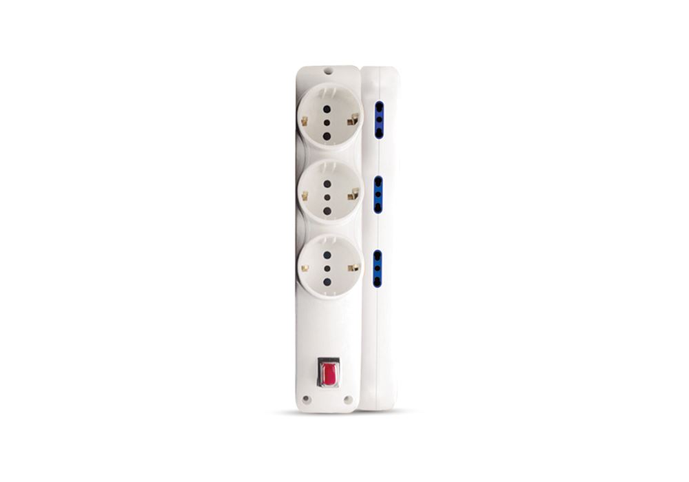 Elios Extension Socket, White- Basic 9 Sockets