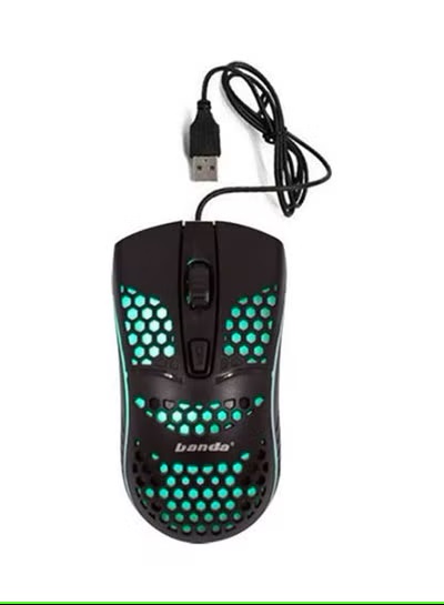 Banda Wired Gaming Mouse, Black- b800