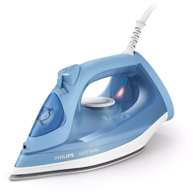 Philips 3000 Series Steam Iron, 2200 Watt, Blue - DST3020