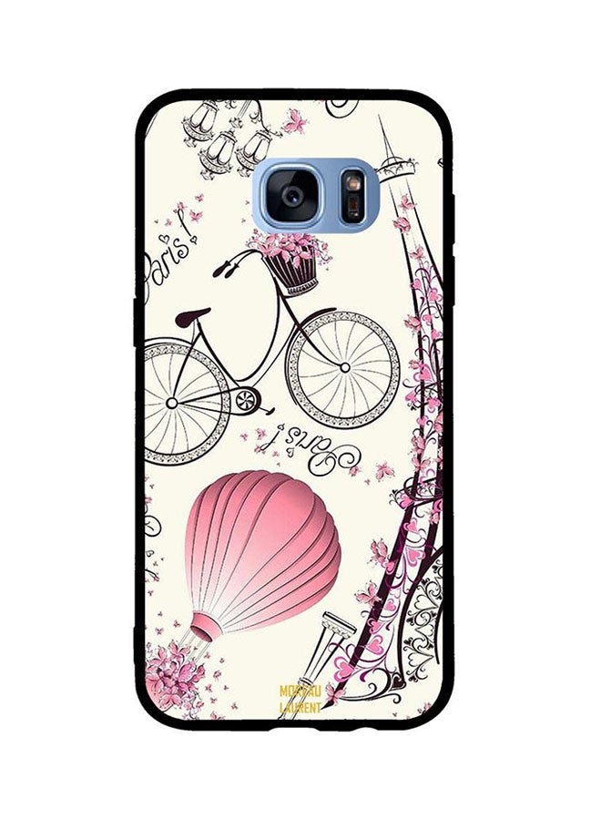 Moreau Laurent Effiel Tower And Love Cycle Printed TPU Back Cover For Samsung Galaxy S7 Edge
