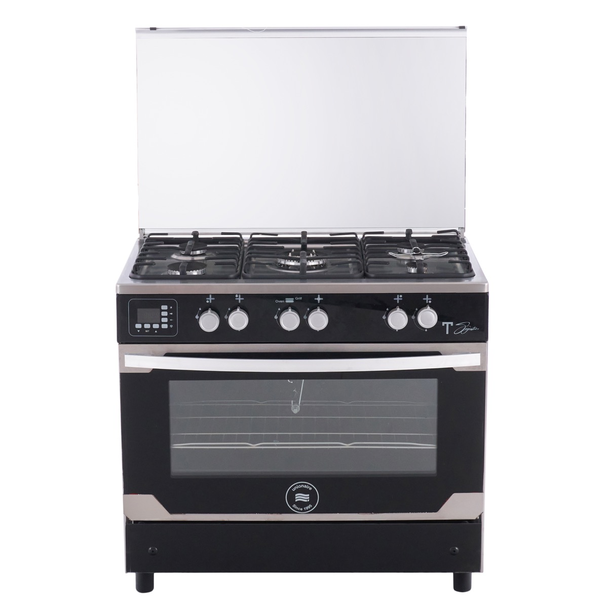 Unionaire T-Signature Gas Cooker, 5 Burners, Stainless Steel - C69SSGC-447