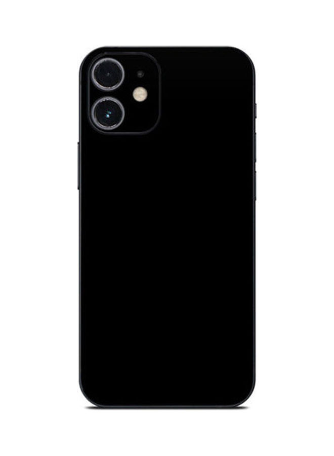 Plain Black Skin For Apple iPhone 12 Mini